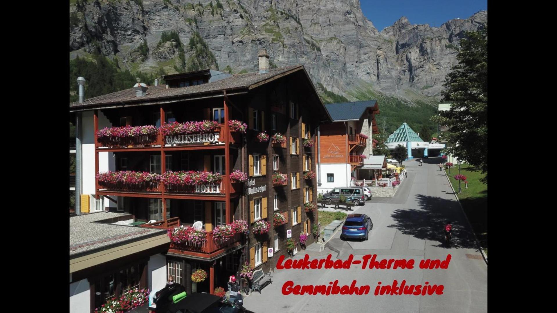 Hotel Walliserhof-Leukerbad-Therme Exteriér fotografie